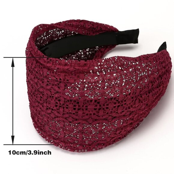 Pack of 5 Wide Hard Plastic Teeth Headbands for Women Girls Sports Casual main image 6